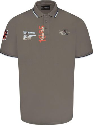 KAM Jeanswear Mens 1985 Racing Team Short Sleeve Polo Shirt - Grey - 8XL