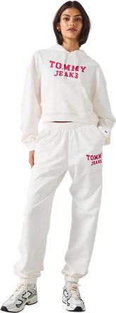 Tommy Jeans Vrouwen/Dames Varsity Joggingbroek met normale pasvorm (Wit)