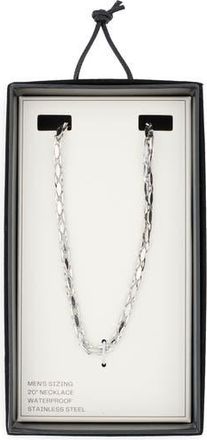Nordstrom Rack Mens Stainless Steel Marquis Link Chain Neckalce at Nordstrom Rack