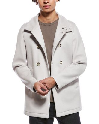 Herno Short Wool & Cashmere-Blend Coat