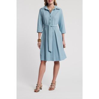 Frances Valentine Bellini Dress Waffle Weave Textured Poly in Air Blue at Nordstrom, Size X-Large
