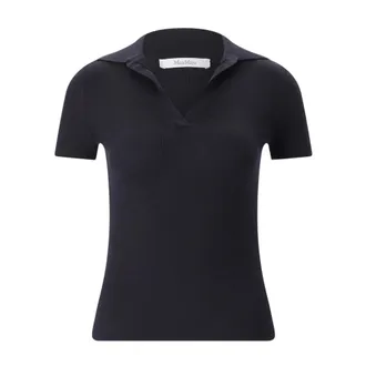 Max Mara Polo Shirts, female, Black, Size: XL Polo Shirts