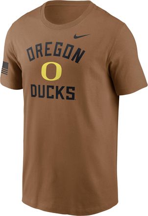 Nike Oregon Courtside Nike Mens Dri-FIT College T-Shirt in Brown | 02ET2EAUON-WYJ