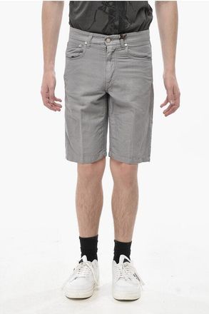 Corneliani ID LUXURY DENIM Skinny Denim Shorts size 44