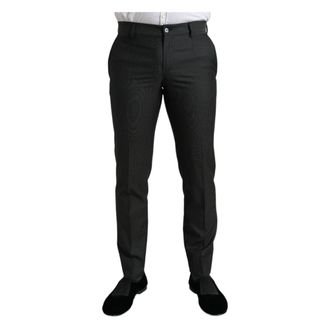 Dolce & Gabbana Broeken, Heren, Grijs, M, Wol, Suit Broeken