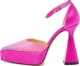 Mach & Mach Pumps platform con cristalli - Rosa