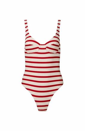 WeWoreWhat Scoop Underwire One Piece in Off Wht/true Rd at Nordstrom, Size X-Small