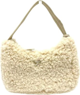 Prada Pre-owned Handbags, female, Beige, Size: ONE SIZE Pre-owned Fabric prada-bags