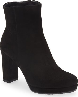 Cordani Nickie Platform Bootie in Black Suede at Nordstrom Rack, Size 7Us / 37.5Eu