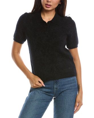 Rag & Bone Jada Brushed Cashmere Polo Sweater