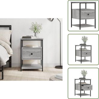 vidaXL Furniture Limited - Comodino Grigio Sonoma 40x42x56 cm in Legno