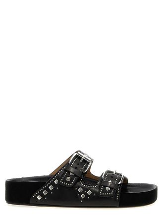 Isabel Marant Black Leather Sandals