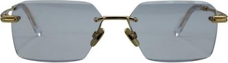Cazal 7116/3 002 Mens Sunglasses Gold Size 56