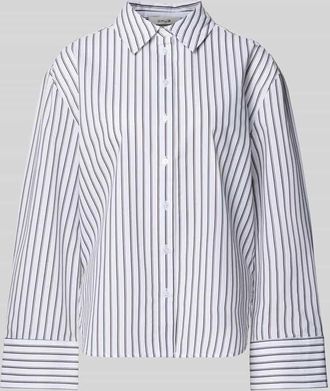 OPUS Relaxed Fit Hemdbluse aus Lyocell-Mix Modell Fapo in Weiss, Gr&ouml;&szlig;e 36