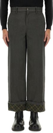 Burberry Carpenter Cotton Trousers - Gray