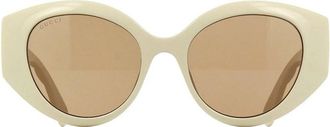 Gucci GG0809S002 Cat-Eye Sunglasses - White