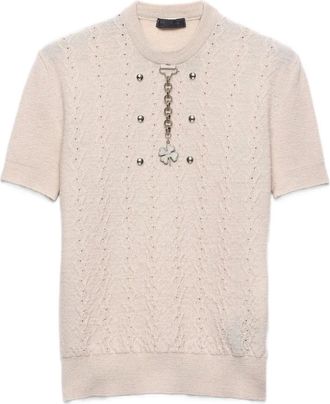 Prada Maglione girocollo - F0036 NEUTRAL