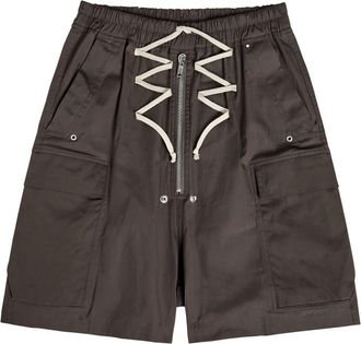 Rick Owens Cargobela Stretch-cotton Shorts - Brown - 46 (W30 / S)