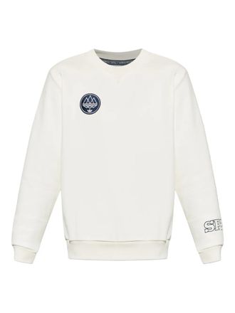adidas SPZL logo-patch crew-neck sweatshirt - Neutrals