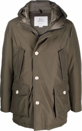 Woolrich Arctic Parka - Heren - Gewatteerde jassen - Groen - S - Katoen - Jassen
