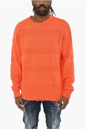 Dsquared2 Maglia Girocollo In Cotone Effetto Vintage taglia M