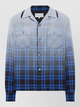 Maison Margiela cotton shirt button down collar plaid