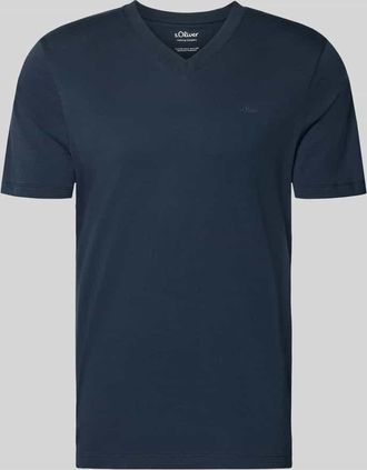 s.Oliver Red Label Regular Fit T-Shirt aus reiner Baumwolle in Marine, Gr&ouml;&szlig;e 3XL