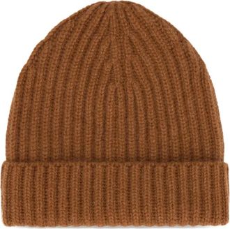 Malo ribbed beanie hat - Brown