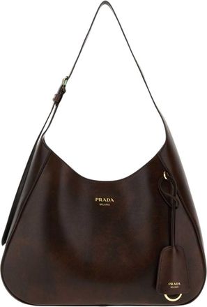 Prada Brown Boogie Medium Shoulder Bag