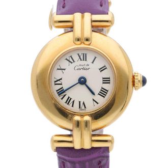 Cartier Pre-owned Cartier Must De Colisee Vermeil White Dial Ladies Watch 590002