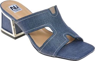 Ninety Union Bright Block Heel Slide Sandal in Blue Jeans at Nordstrom Rack, Size 10