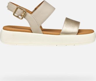 Geox Camalei Woman Light Gold/beige, Size: 37