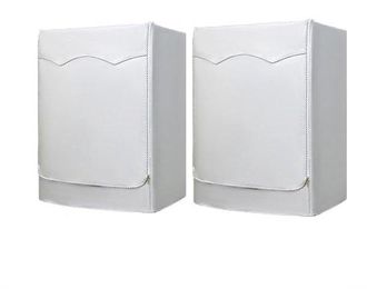 OEM Fundas Para Lavadora De 2 Piezas, Resistentes Al Polvo, Fundas Gruesas Para Lavadora, Cremallera, Tela Oxford Plateada Con Relieve, Plateadas