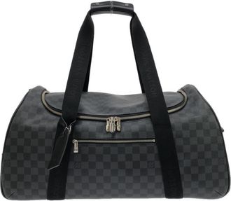 Louis Vuitton Graphite Coated Canvas Boston Bag (Pre-Owned)