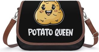 Generic Potato Queen Crossbody Bags for Women Shoulder Messenger Bag Purse Handbags