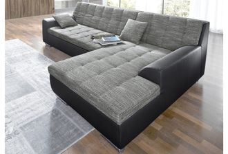 Domo Collection Ecksofa »Treviso viele Bezüge, auch in Cord, L-Form, B/T/H: 267/80/83 cm« wahlweise mit Bettfunktion, incl. Zierkissen, hochwertige Steppung