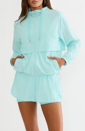 Beach Riot Kerrigan Windbreaker Jacket in Misty Morning at Nordstrom, Size X-Small