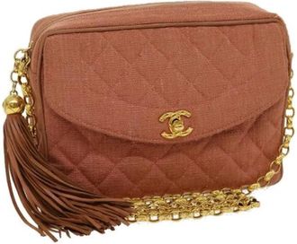 Chanel Pre-owned Leather Shoulder Bag - Dames - Vintage Schoudertas - Bruin - ONE Size - Leer - Vintage