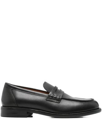 Vagabond penny-strap loafers - women - Calf Leather/Fabric/Calf Leather - 38 - Black
