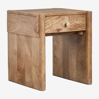 Sklum Pack De 2 Mesitas De Noche 45x45 Cm En Madera De Mango Antonela Sklum