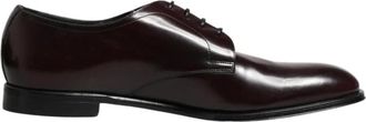 Dolce & Gabbana Leren Derby Schoenen met Veters - Heren - Nette schoenen - Zwart - 49 EU - Leer - Schoenen