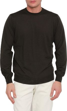 FILIPPO DE LAURENTIIS Classic Merino Wool Crew Neck Sweater