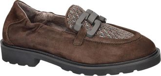 Softwaves Schoenen, Dames, Bruin, 37 EU, Leer, Dallas Loafer