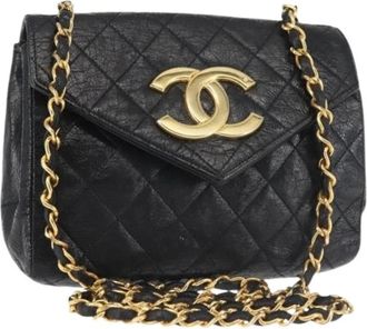 Chanel Pre-owned Shoulder Bags, female, Black, Size: ONE SIZE Pre-owned Vintage Shoulder Bag