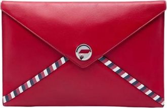 Chanel Pre-owned Vintage Clutch - Dames - Vintage Clutch - Rood - ONE Size - Leer - Vintage