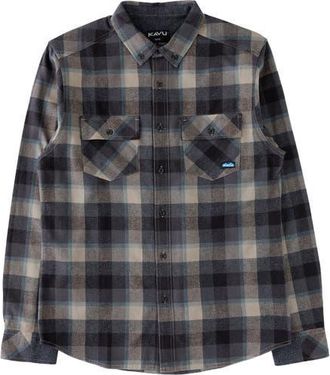 Kavu Buffaroni Flannel Shirt - Mens in Midnight Drift at Nordstrom, Size X-Large