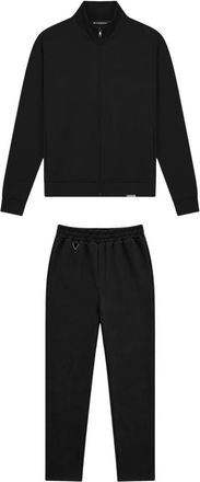 Black Bananas Jumpsuits & Playsuits, Heren, Zwart, M, Polyester, Zipped Flex Suit