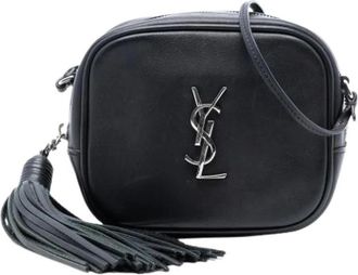 Saint Laurent Pre-owned Cross Body Bags, female, Black, Size: ONE SIZE Pre-owned The Blogger Crossbody Bag