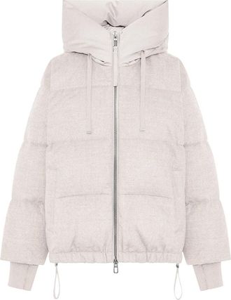 Duno Heka Parka Corto - Dames - Winterjassen - Beige - S - Wol - Jassen