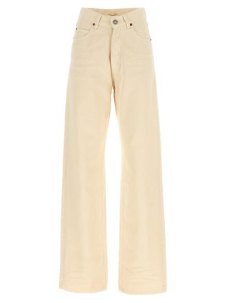 Saint Laurent Beige Slim High Rise Jeans